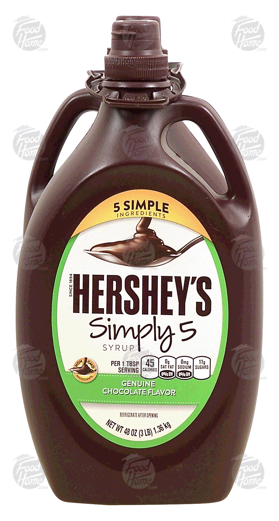 Hershey's Simply 5 chocolate flavor syrup, 48-oz. each bottle Full-Size Picture